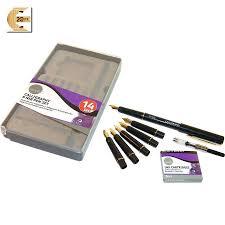 set da calligrafia simply daler rowney scatola con 14 pezzi