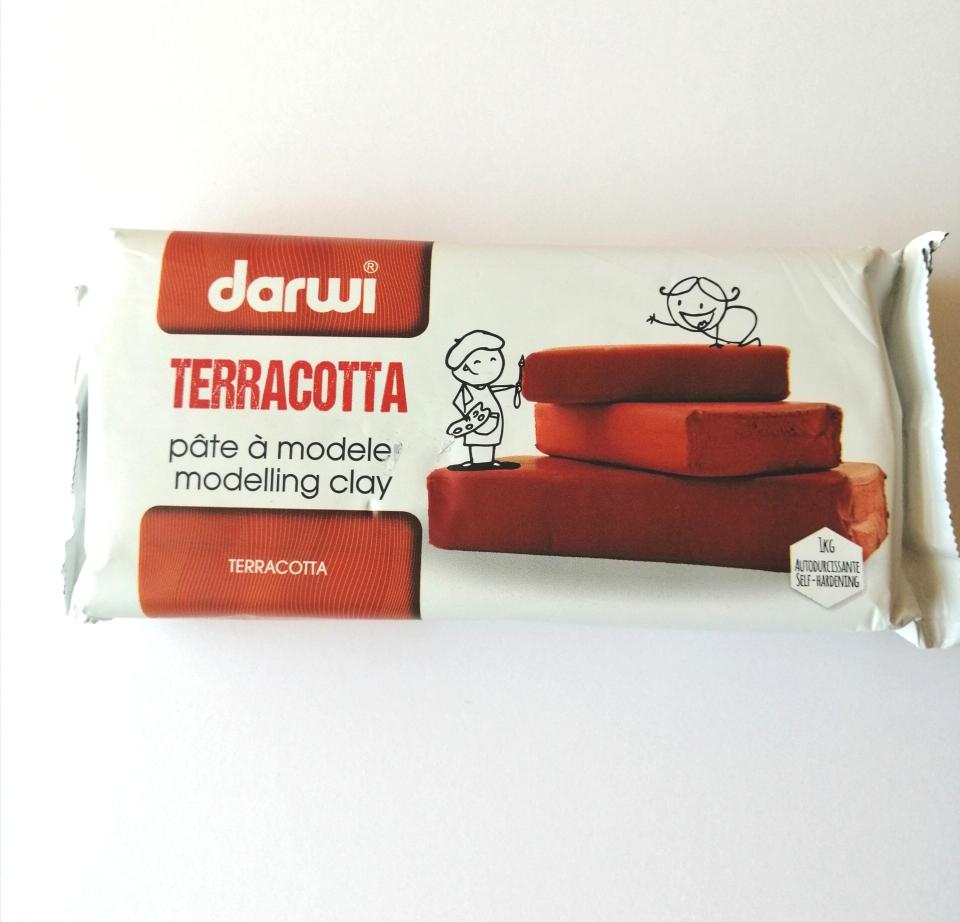 pasta  per modellare darwi colore terracotta panetto da 1kg