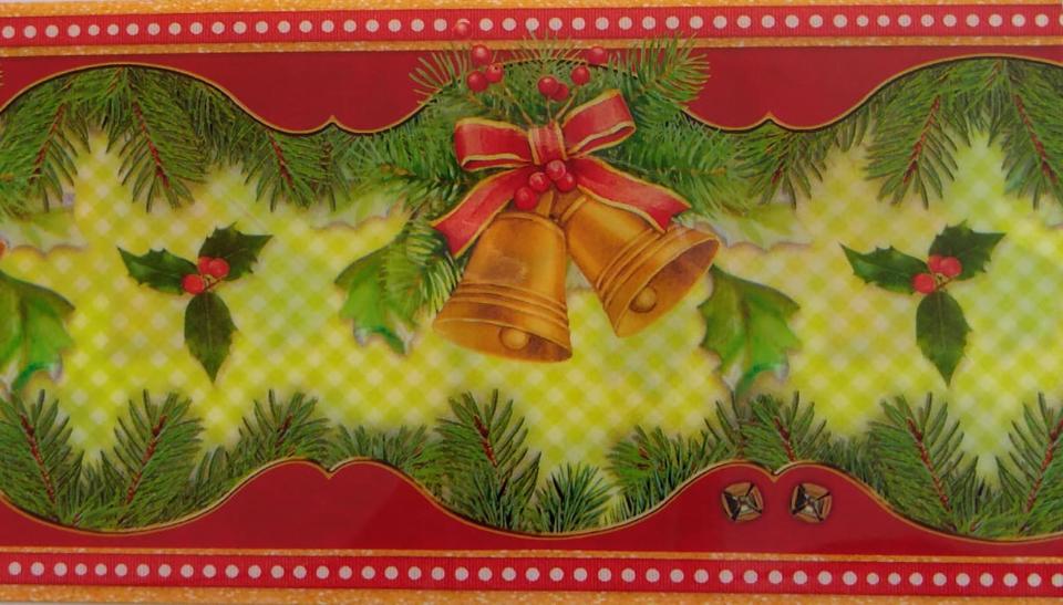 pellicola termoretraibile con fantasia stelle di Natale  stafil 31.5cm x 9cm