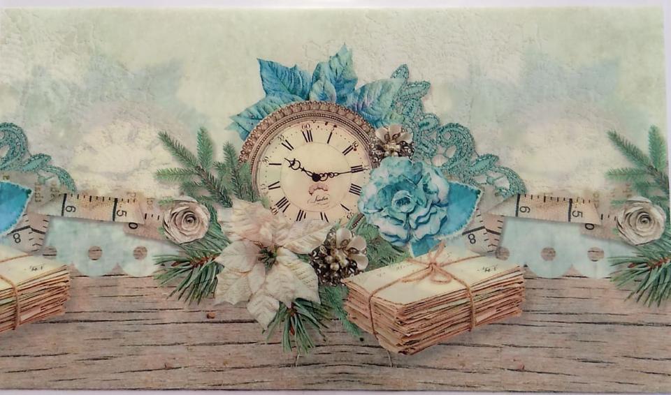 pellicola termoretraibile con fantasia vintage stafil 38 cm x 11 cm