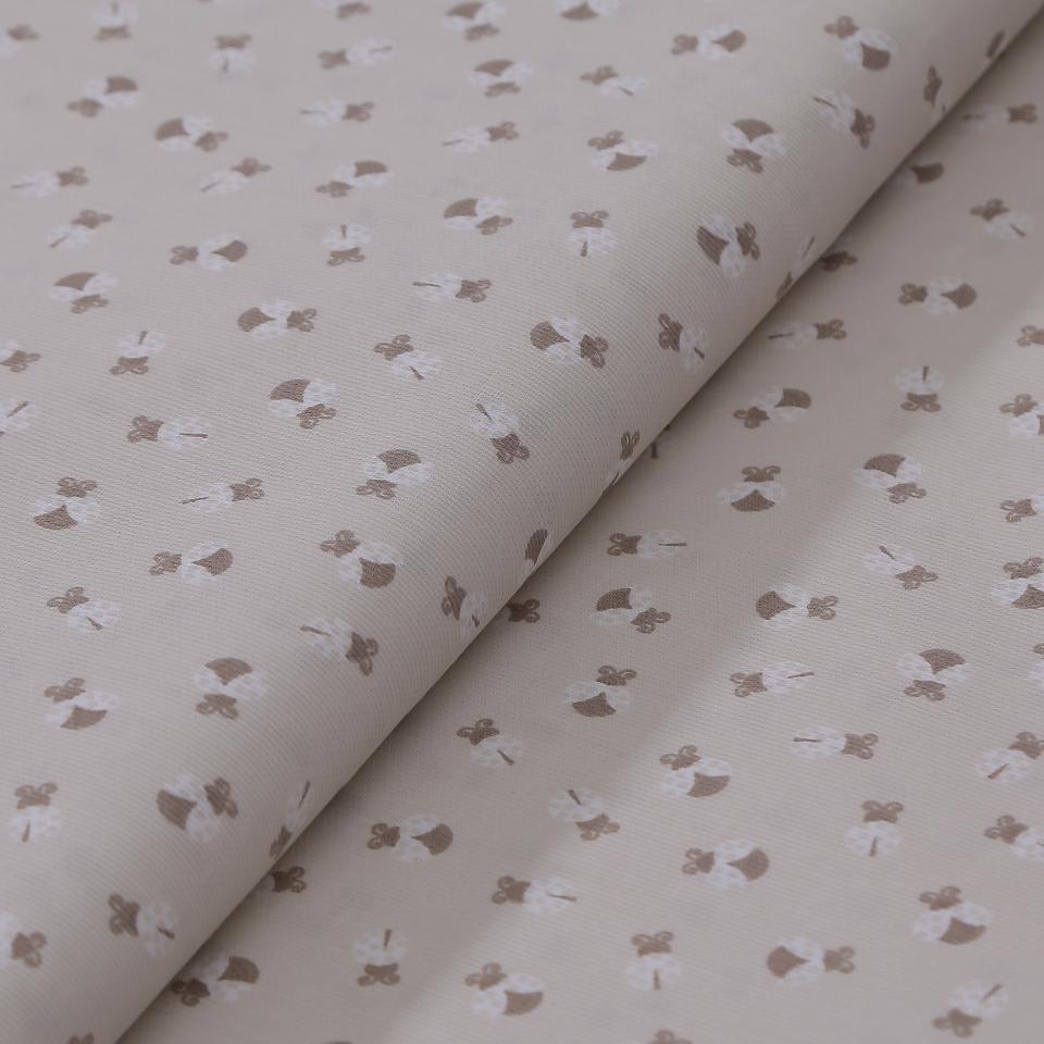 Tessuto rigatino con coccinelle  Stafil cm 150 x 50