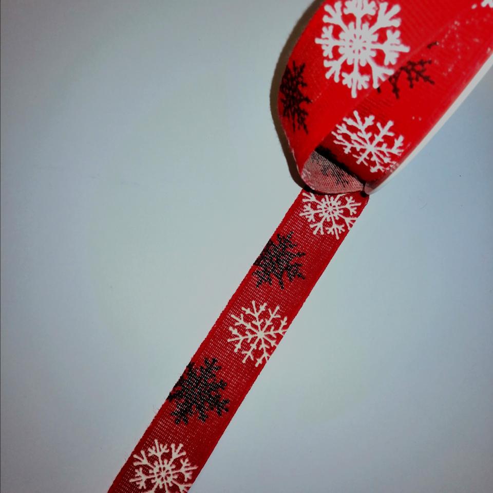 nastro natale con cristalli ghiaccio goldina 25mm x1mt nastri