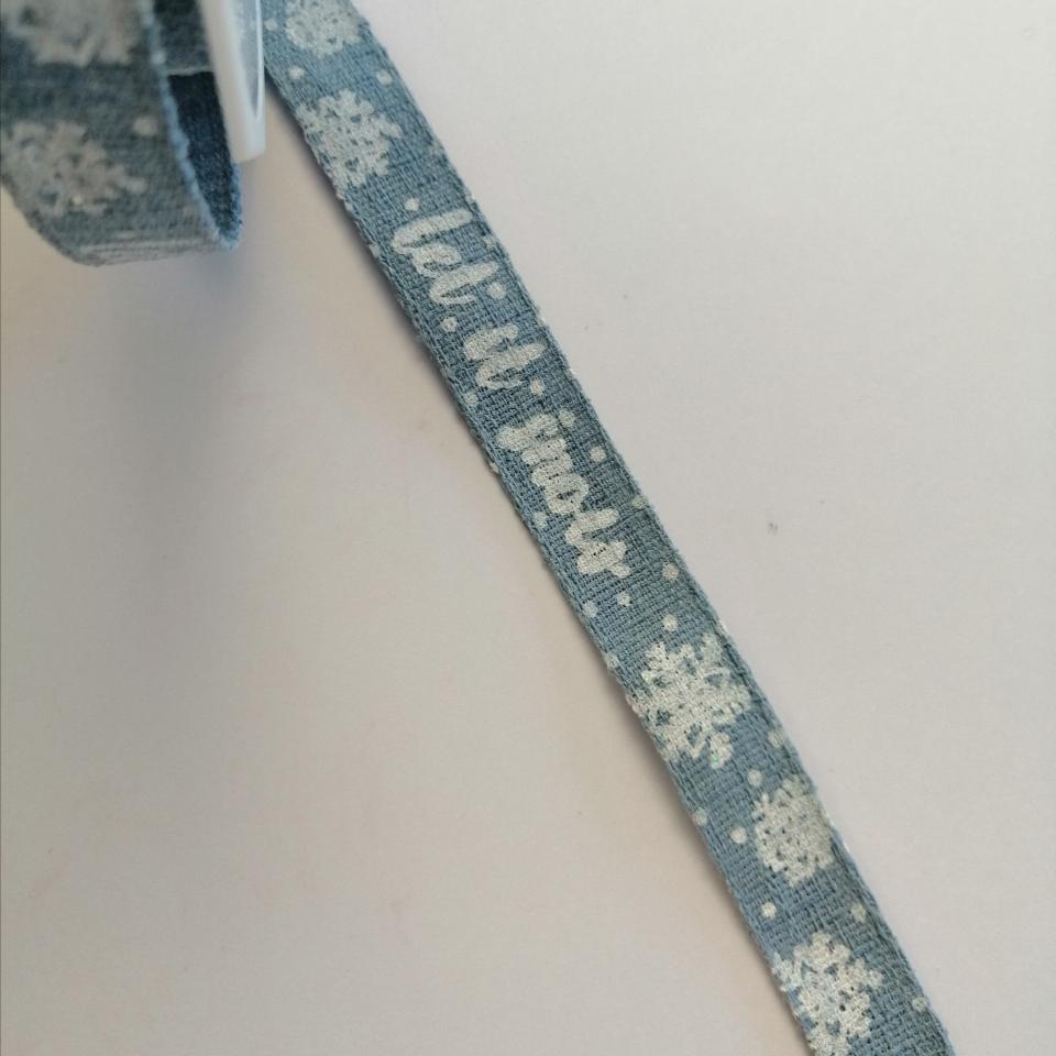 nastro celeste cenere con scritta Stafil 15 mm per 1 mt