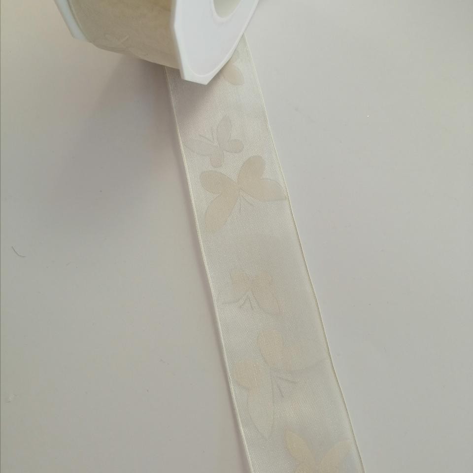 nastro organza con farfalla Stafil 40 mm x 1 mt