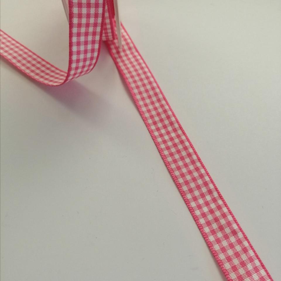 nastro quadrettato rosa e bianco Stafil 15 mm x 1 mt