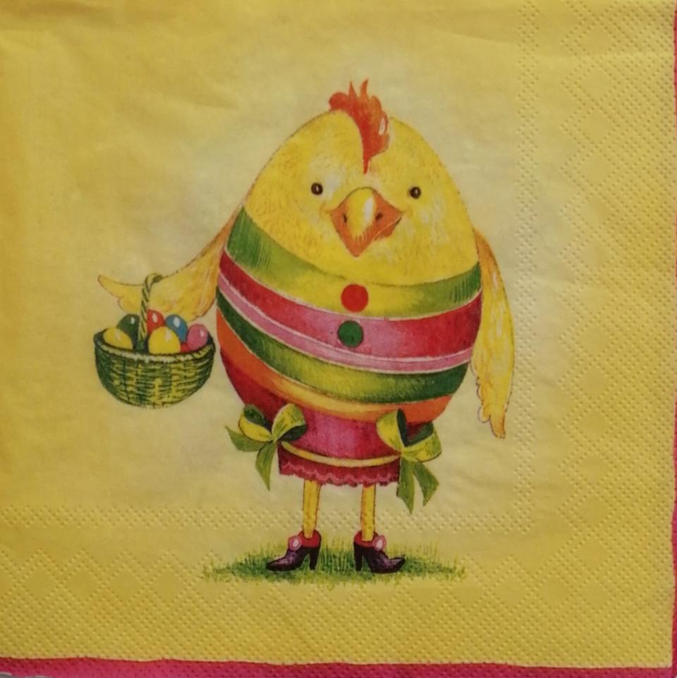tovaglioli pulcino con uova arti e grafica busta da 2 pezzi 33 x 33 cm