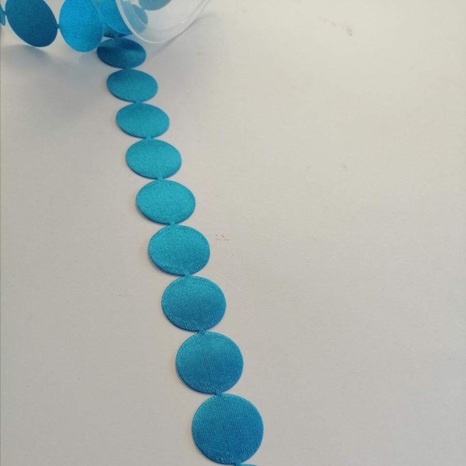 nastro raso cerchi Stafil 25 mm per 1 mt