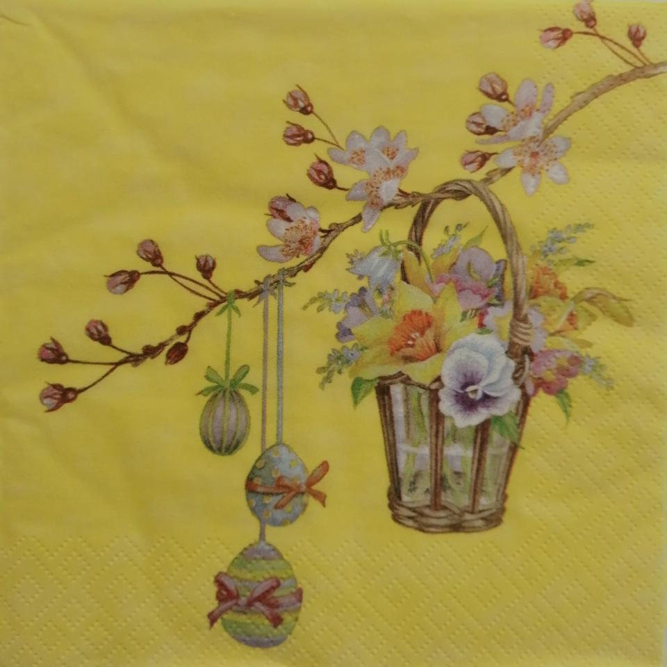 tovaglioli con ramo di pasqua arti e grafica busta da 2 pezzi 33 x 33 cm