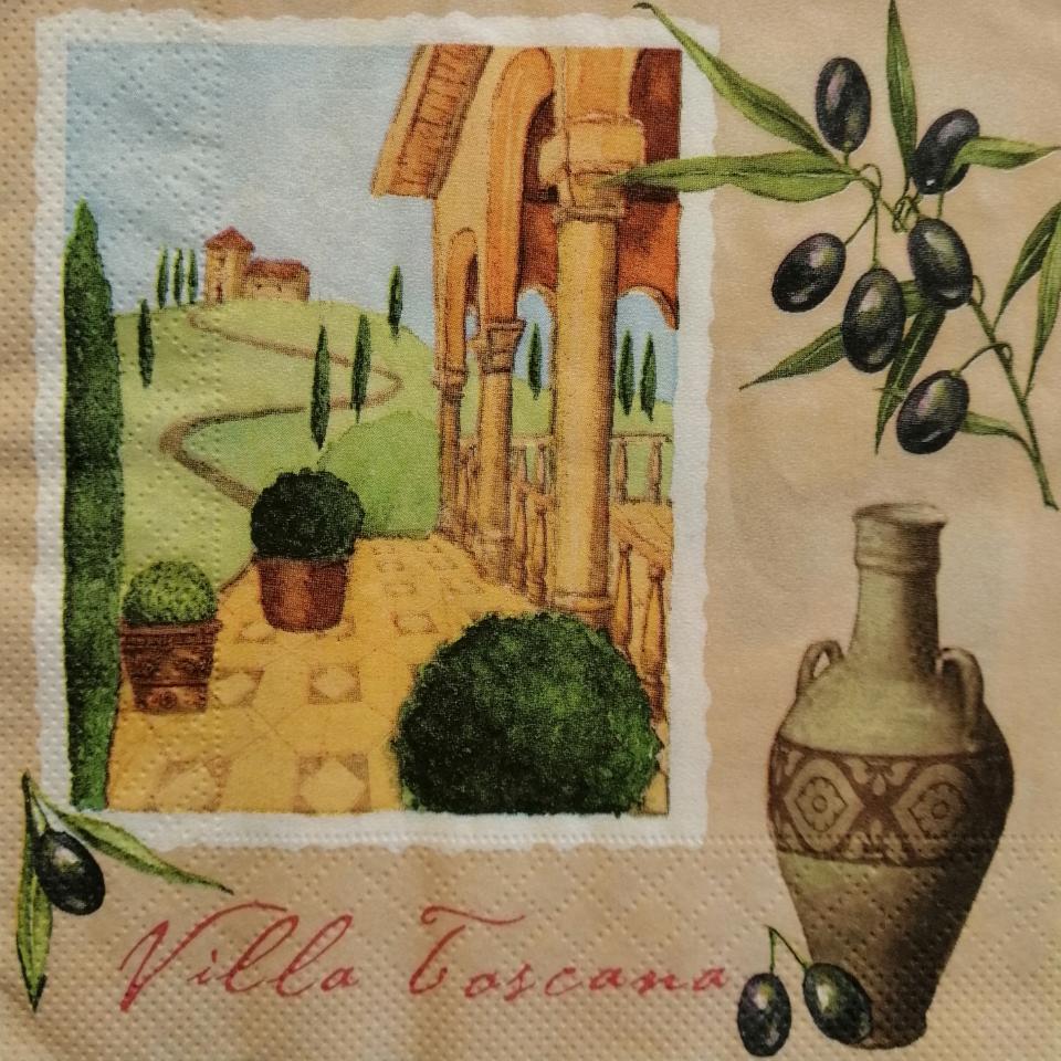 tovaglioli per decoupage villa toscana arti e grafica busta da 2 pezzi 33 x 33 cm
