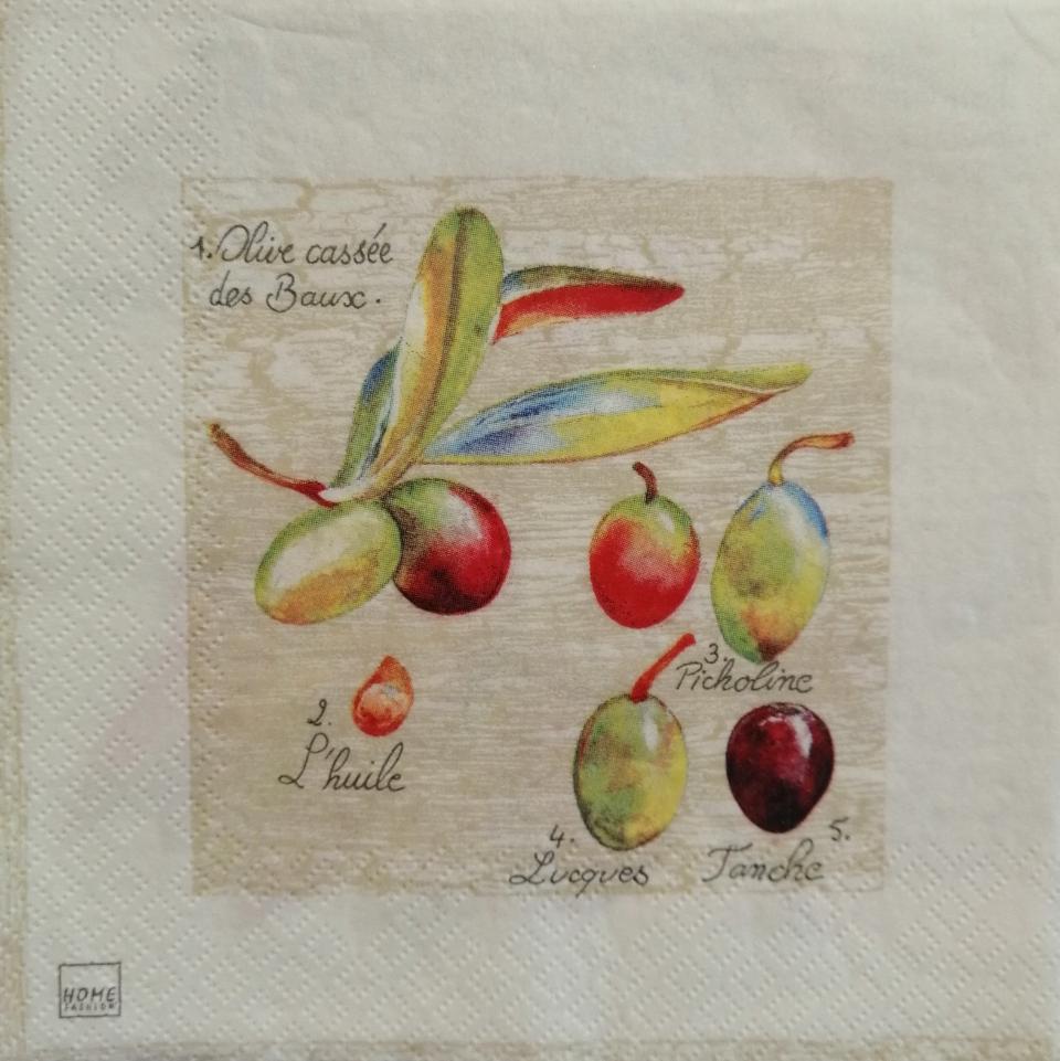 tovaglioli per decoupage ramo d'ulivo arti e grafica busta da 2 pezzi 33 x 33 cm