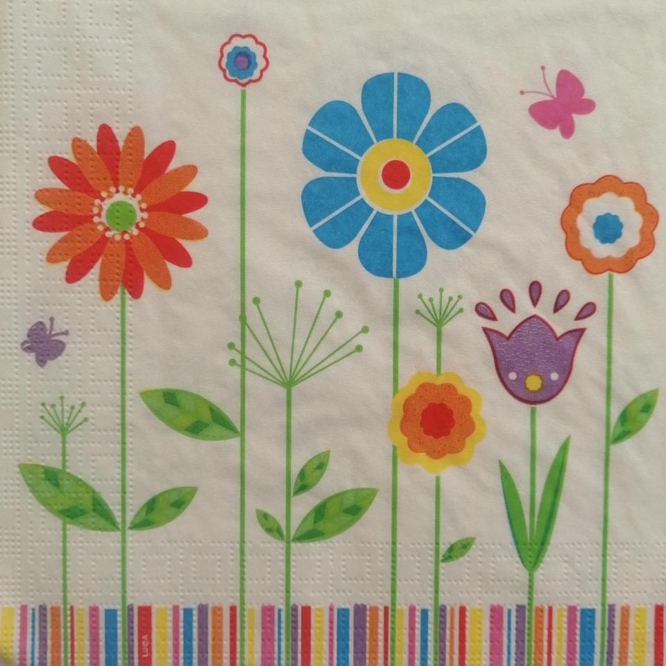 tovaglioli per decoupage fiori arti e grafica busta da 2 pezzi 33 x 33 cm