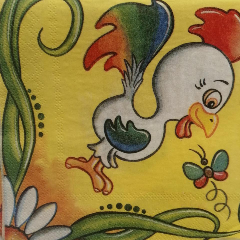 tovaglioli per decoupage animali pecora gallina coniglio pulcino arti e grafica busta da 2 pezzi 33 x 33 cm