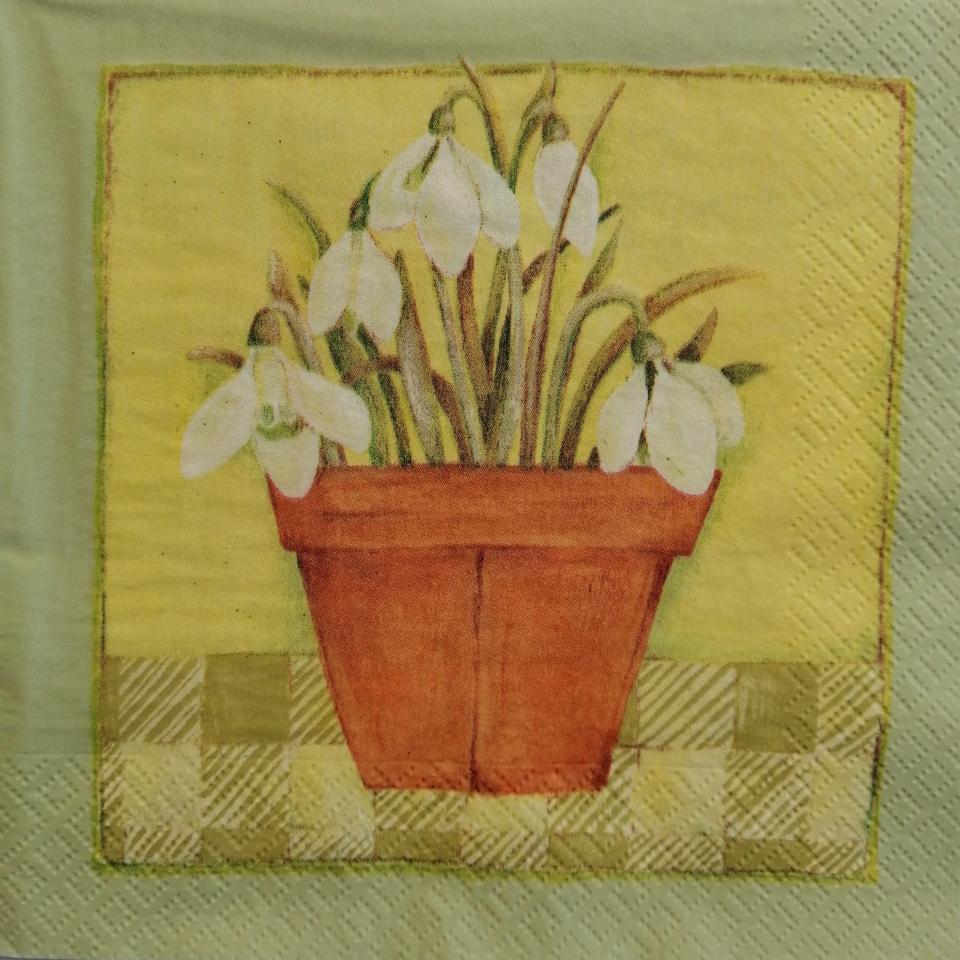 tovagliolo per decoupage fiori mughetti arti e grafica busta da 2 pezzi 33 x 33 cm