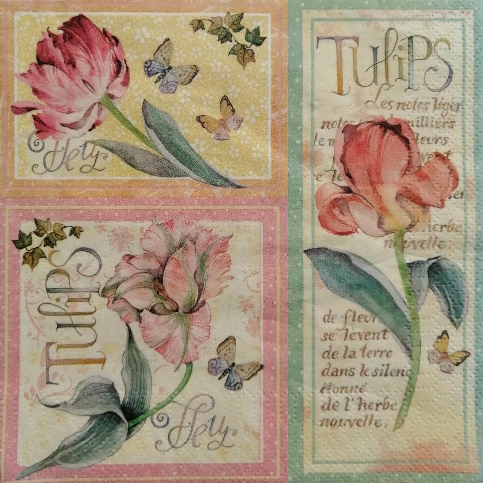 tovagliolo per decoupage fiori shabby arti e grafica busta da 2 pezzi 33 x 33 cm