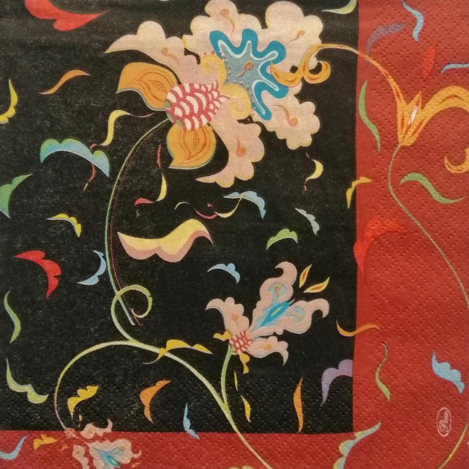 tovaglioli per decoupage fiori stilizzati arti e grafica busta da 2 pezzi 33 x 33 cm