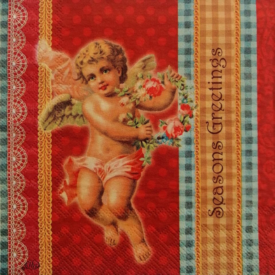 tovaglioli per decoupage angeli arti e grafica busta da 2 pezzi 33 x 33 cm