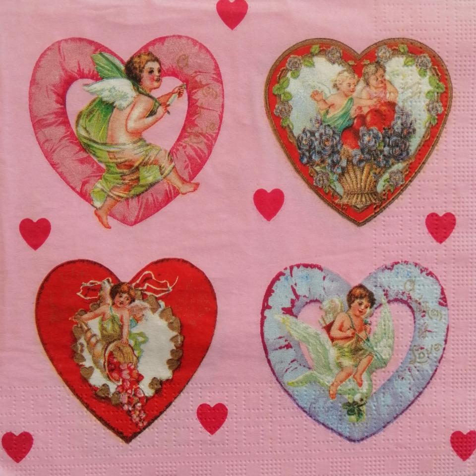 tovaglioli per decoupage decori angeli vittoriani arti e grafica busta da 2 pezzi 33 x 33 cm