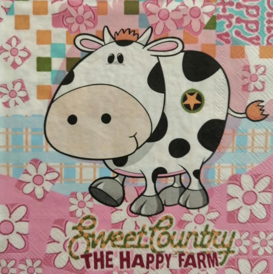 tovaglioli per  decoupagethe happy farm arti e grafica busta da 2 pezzi 33 x 33 cm