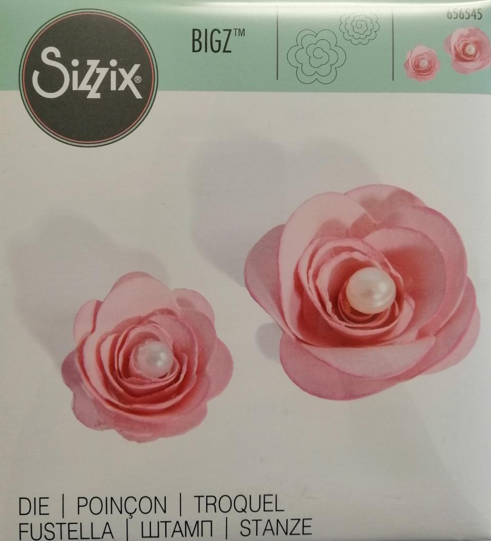 fustella bigz rose sizzix 14 x 14 cm