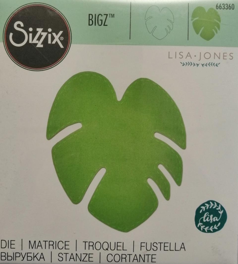 fustella bigz foglia sizzix 14 x 14 cm