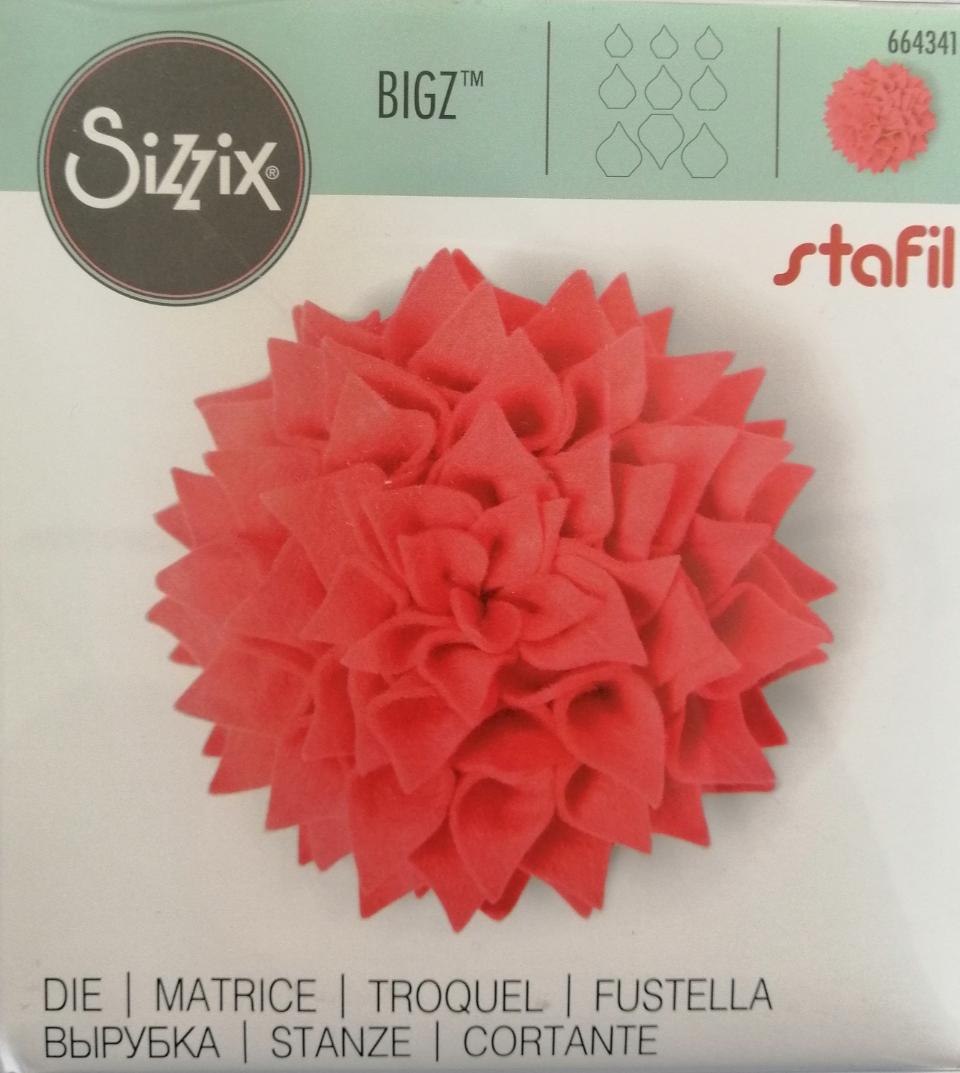 fustella bigz petali sizzix 14 x 14 cm