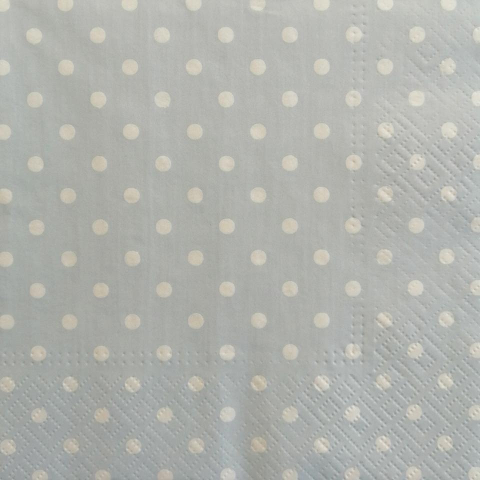 tovaglioli per decoupage celeste pois bianchi arti e grafica busta da 2 pezzi 30x30