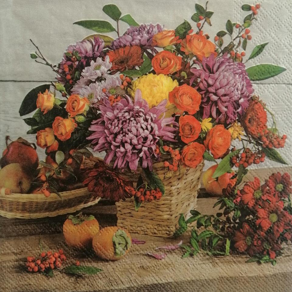 tovaglioli per decoupage fiori fiamminghi arti e grafica busta da 2 pezzi 30x30