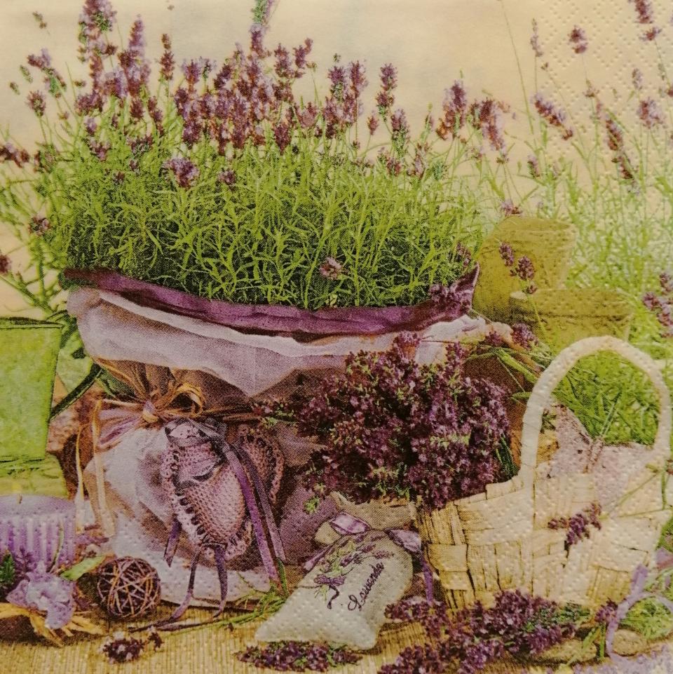 tovaglioli per decoupage fiori lavanda arti e grafica busta da 2 pezzi 30x30