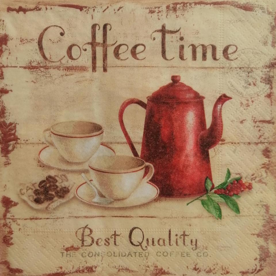 tovaglioli per decoupage coffee time arti e grafica busta da 2 pezzi 30x30