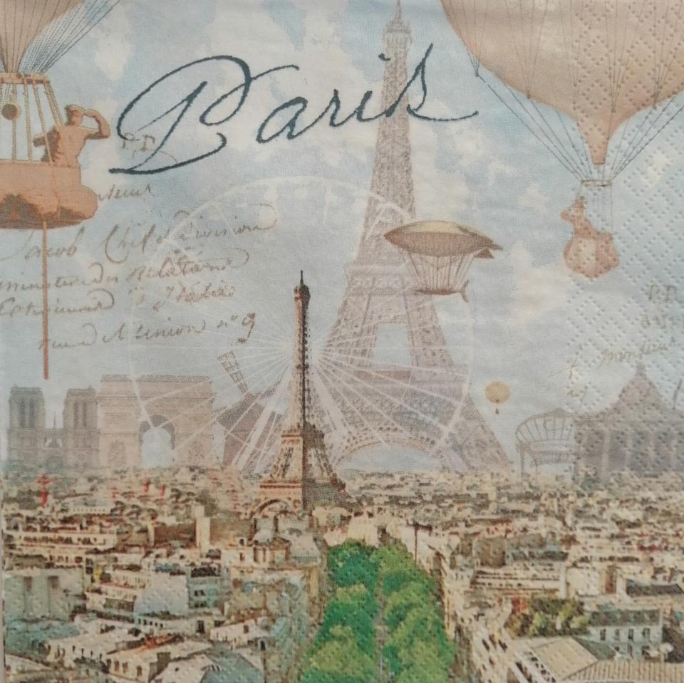 tovaglioli per decoupage parigi arti e grafica busta da 2 pezzi 30x30