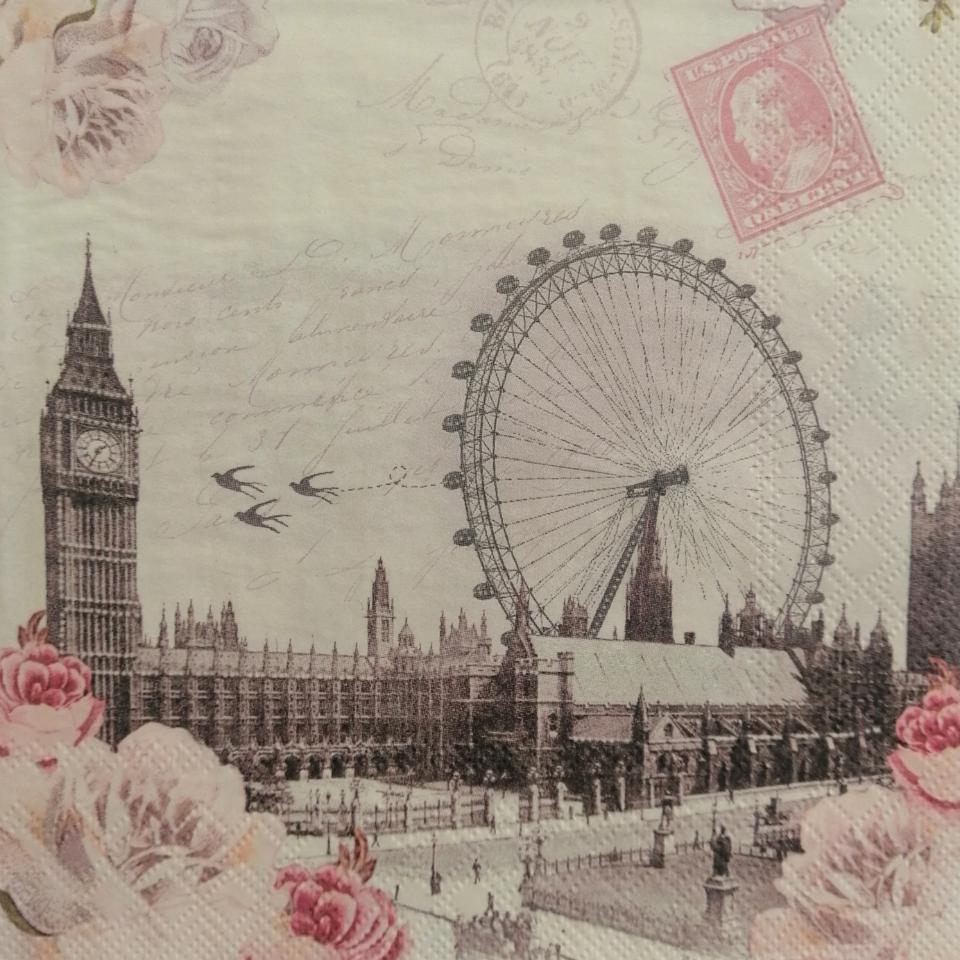 tovaglioli per decoupage londra arti e grafica busta da 2 pezzi 30x30