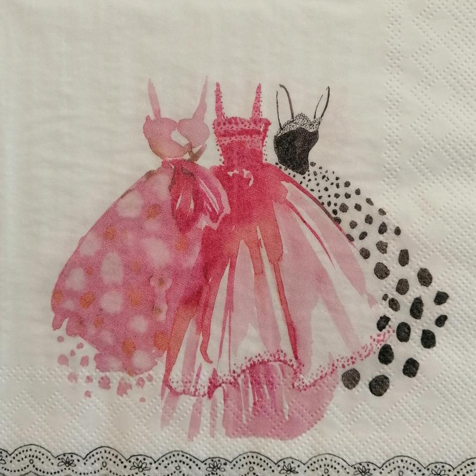 tovaglioli per decoupage  ballerina arti e grafica busta da 2 pezzi 33 x 33 cm