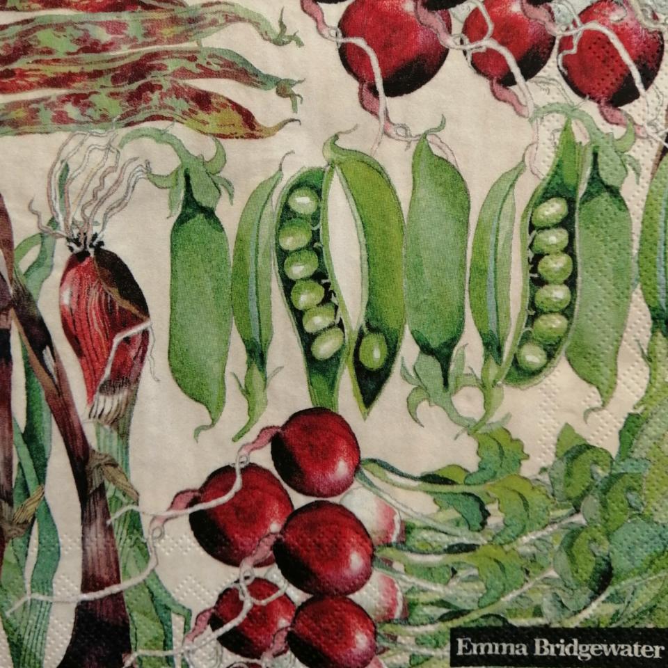 tovaglioli per decoupage verdure arti e grafica busta da 2 pezzi 33 x 33 cm
