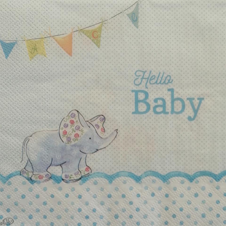 tovaglioli per decoupage  decori baby arti e grafica busta da 2 pezzi 33 x 33 cm