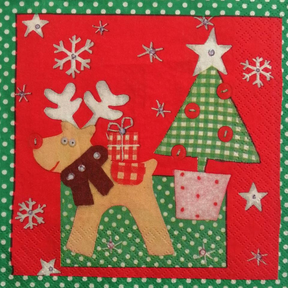 tovaglioli per decoupage  natale pupazzo neve e pinguino arti e grafica busta da 2 pezzi 33x33