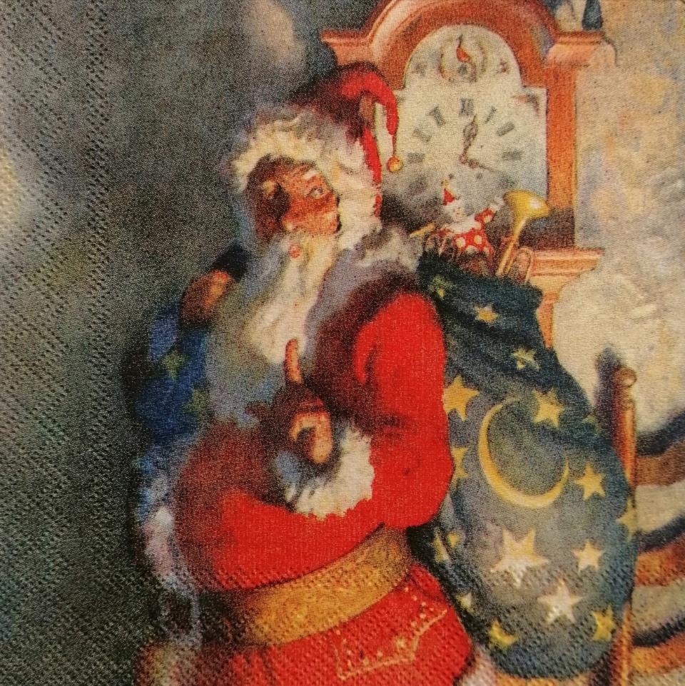 tovaglioli per decoupage babbo natale arti e grafica busta da 2 pezzi 25x25