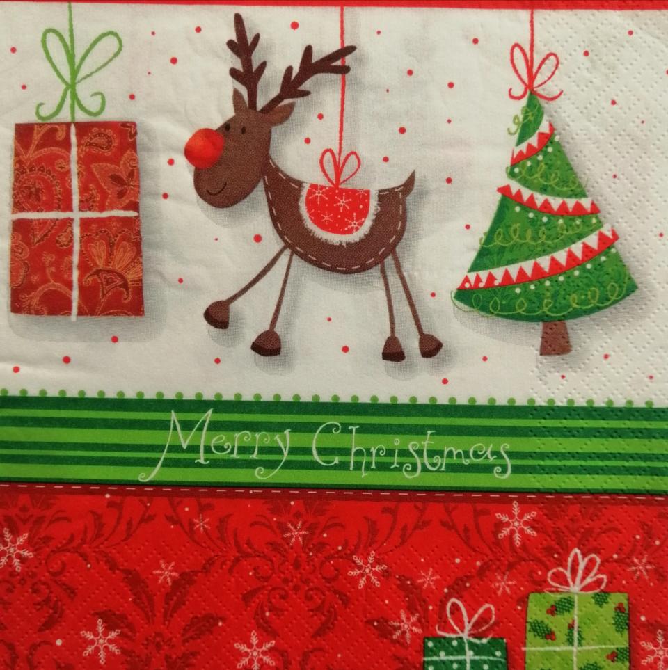 tovaglioli per  decoupage decori natalizi arti e grafica busta da 2 pezzi 33x33