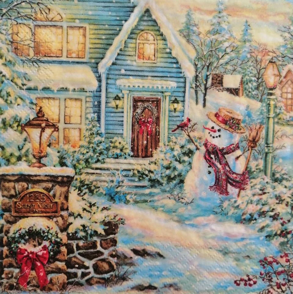 tovaglioli per decoupage casa addobbata per natale arti e grafica busta da 2 pezzi 33x33