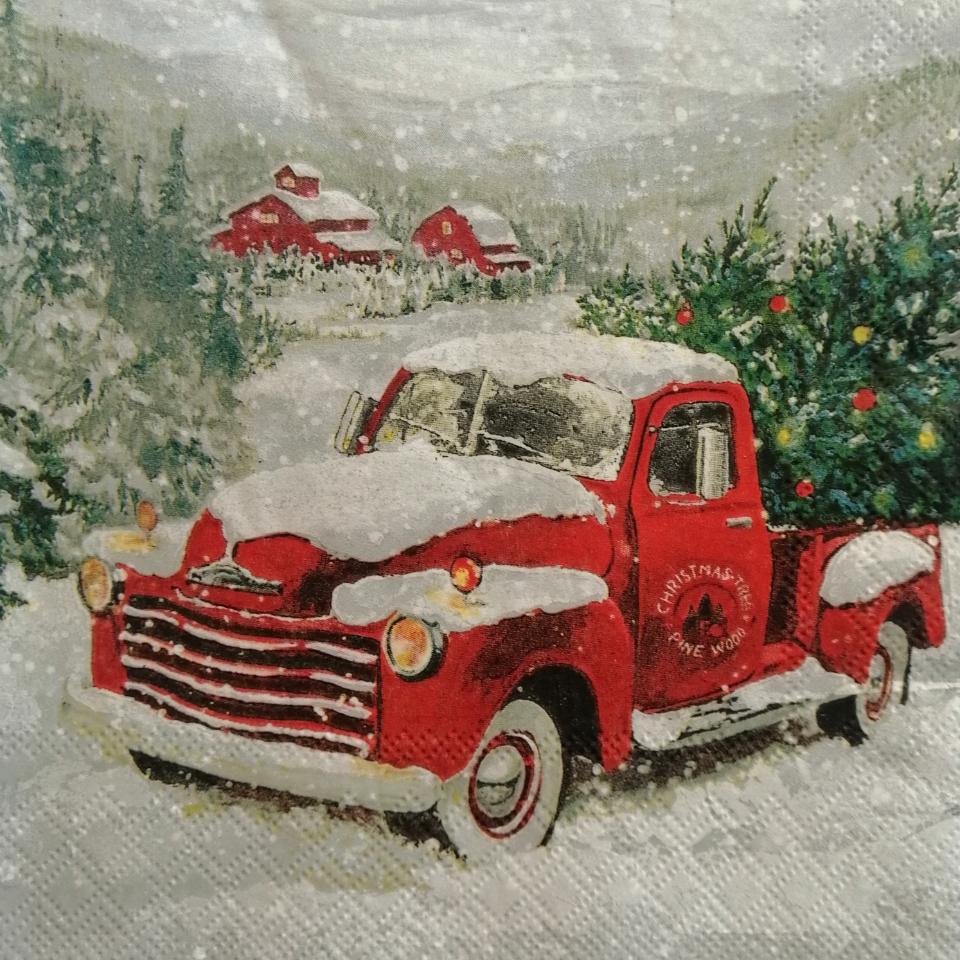 tovaglioli per decoupage pick up su ghiaccio arti e grafica busta da 2 pezzi 33x33