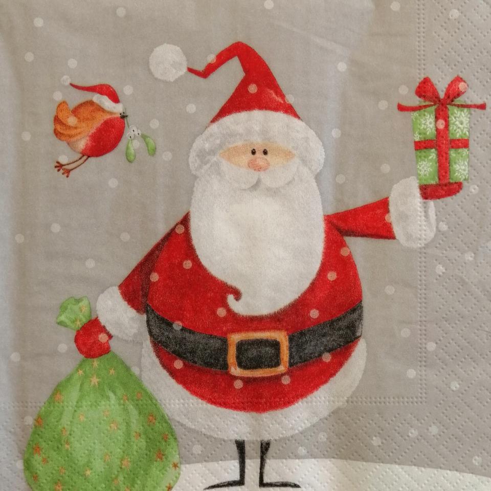 tovaglioli per decoupage babbo natale arti e grafica busta da 2 pezzi 33x33