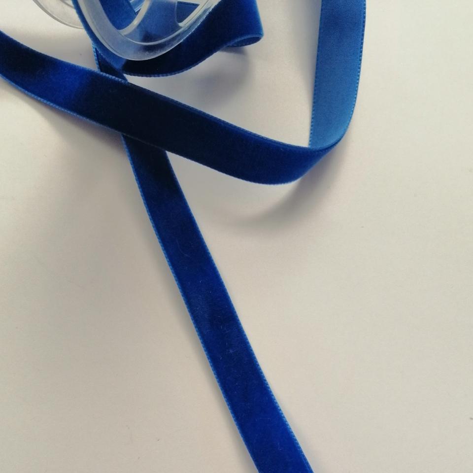 nastro velluto blu royal stafil 15 mm x 1 metro