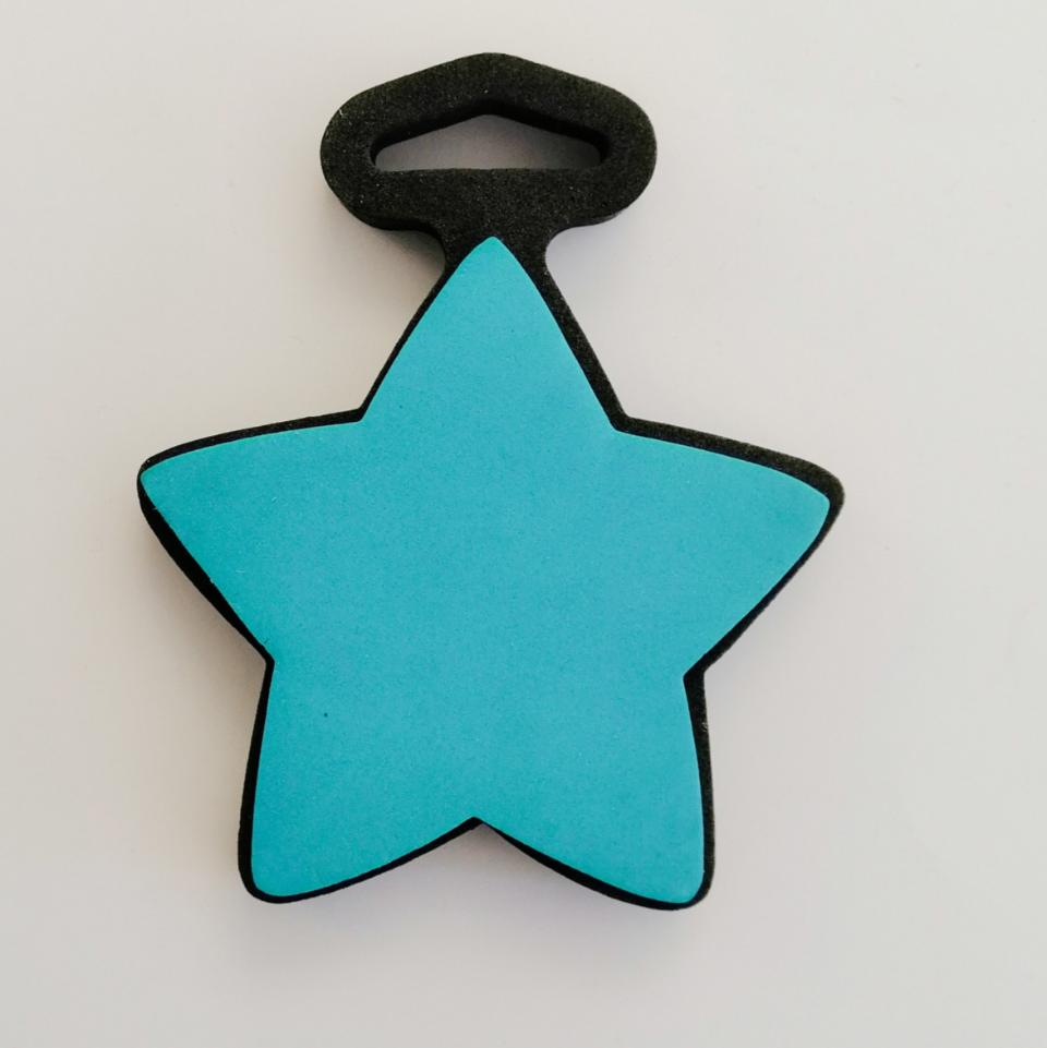 timbro in gomma a forma di stella stamperia 6cm x 10cm