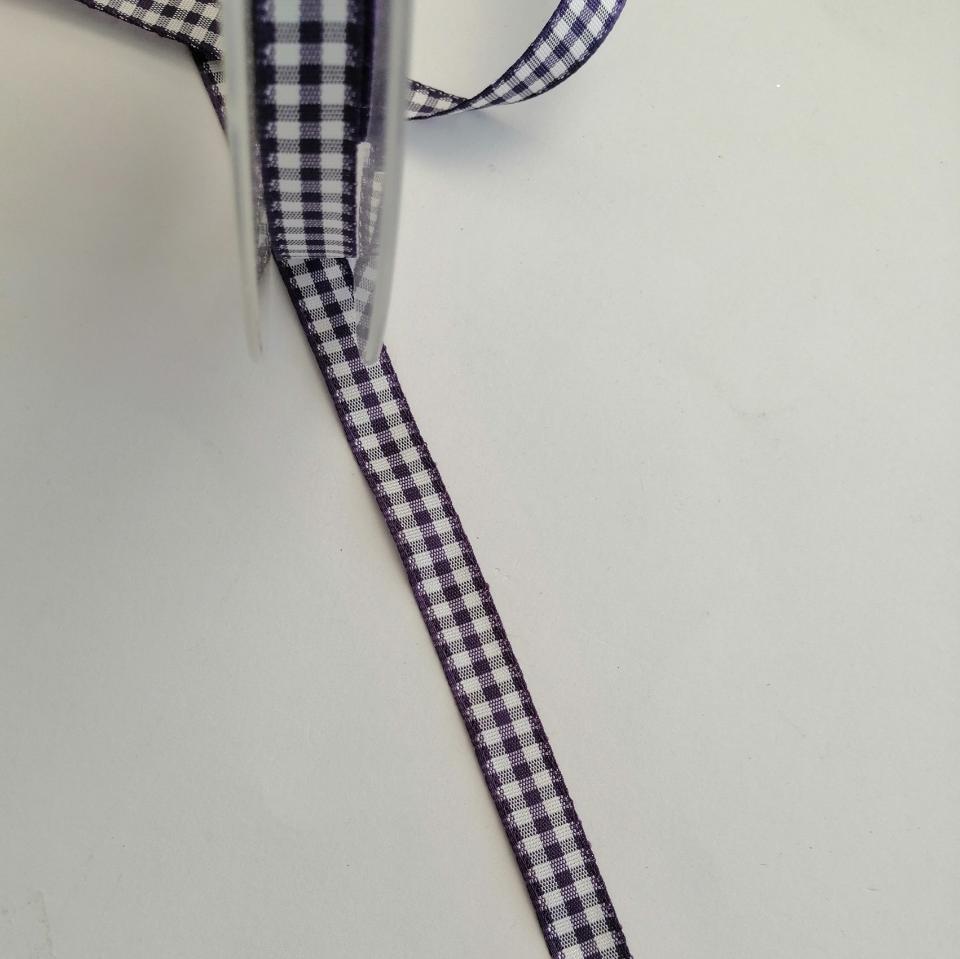 nastro quadrettato bianco e viola Stafil 10mm x 1 metro