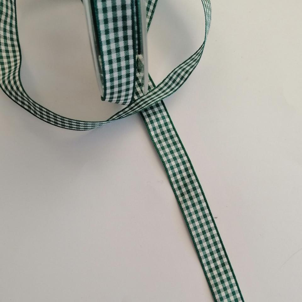 nastro quadrettato bianco e verde stafil 15mm x 1 metro