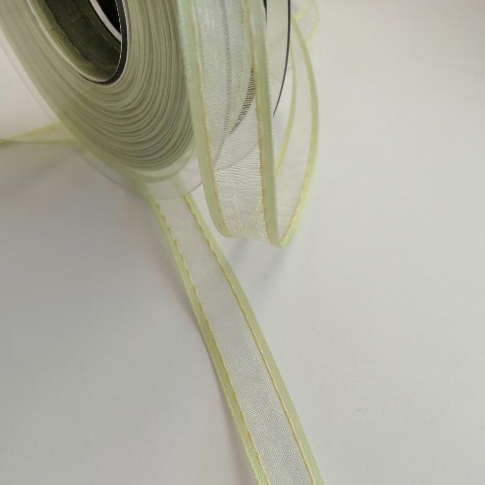 nastro organza verde lime Goldina 15 mm x 1 metro