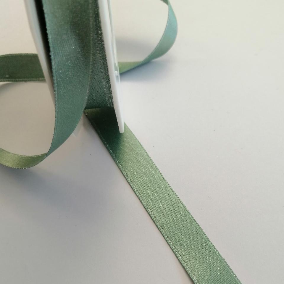 nastro colore verde/argento stafil 15mm x 1 mt