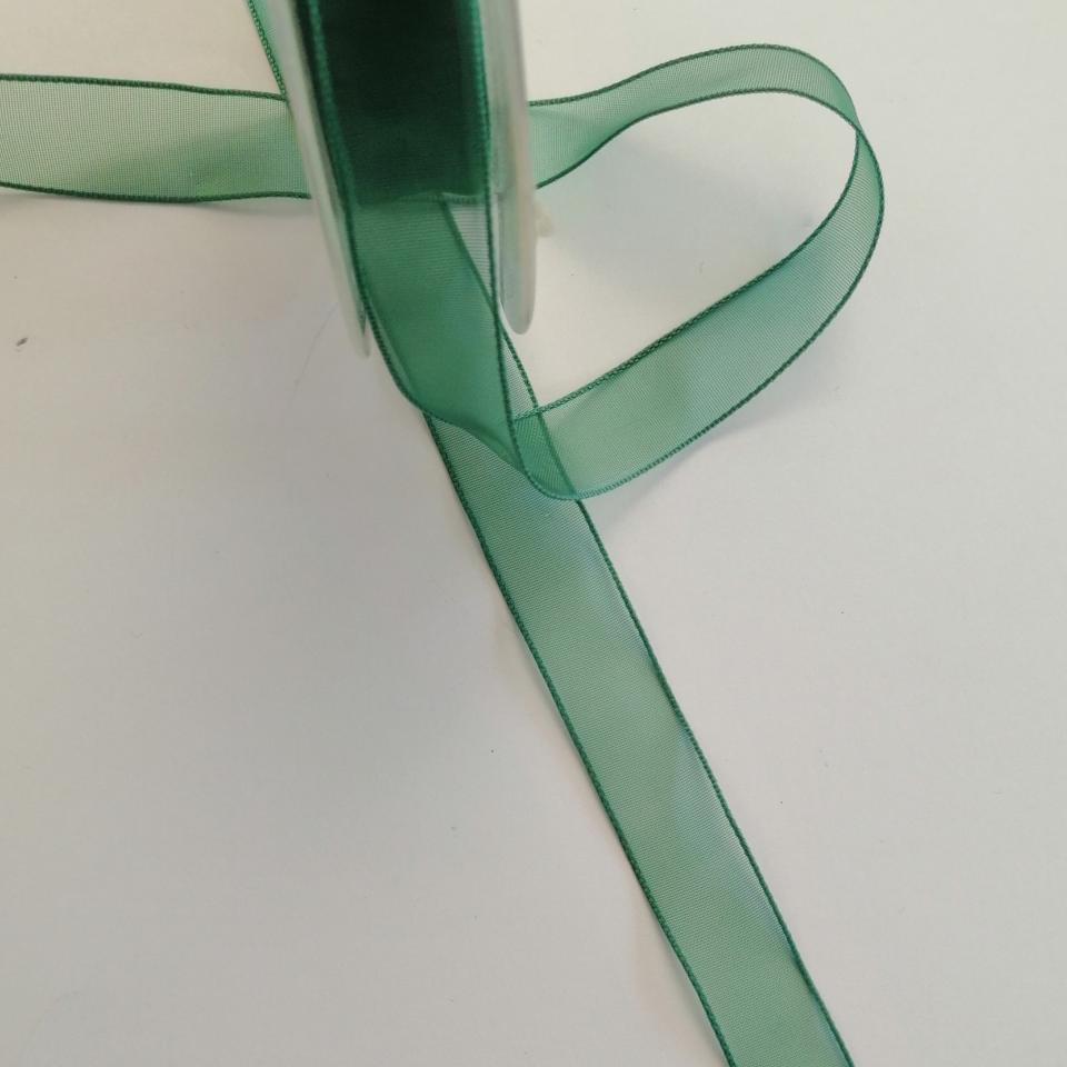 nastro organza verde goldina 15 mm x 1 metro