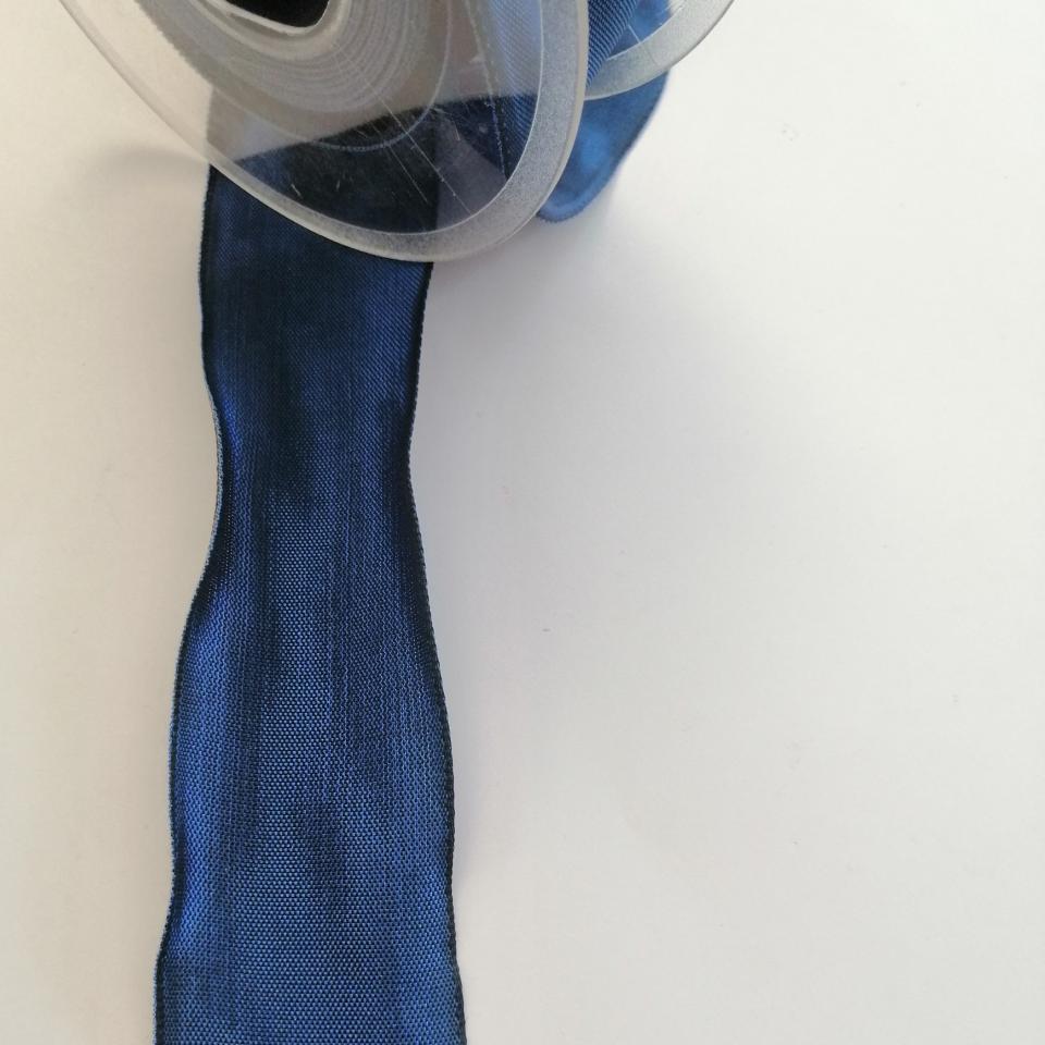 nastro raso blu scuro marianne hobby 40 mm x 1mt