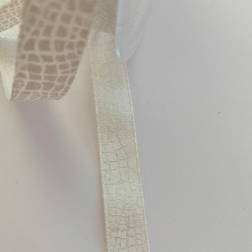 nastro bianco effetto craquele Stafil 15 mm x 1 mt