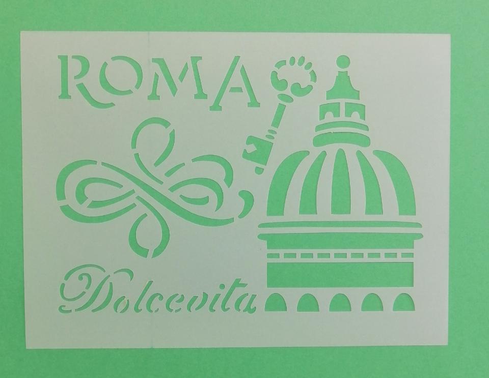 Stencil Roma stamperia 15 x 20